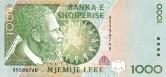 Albania 1.000 Lekë, 1996 obverse