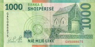 Albania 1.000 Lekë, 2019 reverse