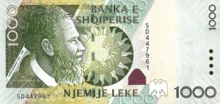 Albania 1.000 Lekë, 2001-2011 obverse