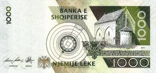 Albania 1.000 Lekë, 2001-2011 reverse