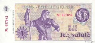 Albania 1 Lek, 1992 obverse