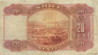 Albania 20 Franka, 1945 reverse