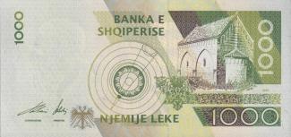 Albania 1.000 Lekë, 2001-2011 reverse