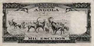Angola 1.000 Escudos, 1956 reverse