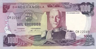 Angola 1.000 Escudos, 1972 obverse