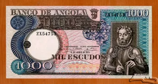 Angola 1.000 Escudos, 1973 obverse
