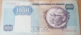 Angola 1.000 Kwanzas, 1984-1987 obverse