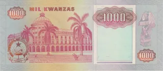 Angola 1.000 Kwanzas, 1991 reverse