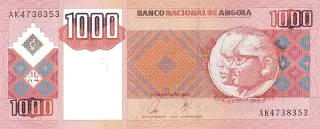 Angola 1.000 Kwanzas, 2003-2011 obverse