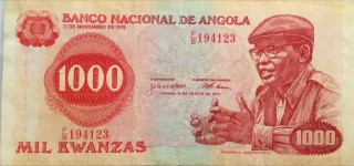 Angola 1.000 Kwanzas, 1979 obverse