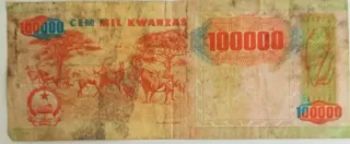Angola 100 Kwanzas, 1991 reverse