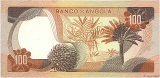 Angola 100 Escudos, 1972 reverse