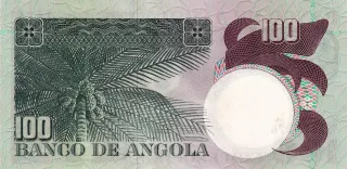 Angola 100 Escudos, 1973 reverse