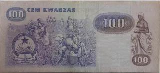 Angola 100 Kwanzas, 1984 reverse