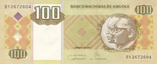 Angola 100 Kwanzas, 1999-2011 obverse
