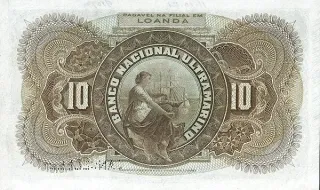 Angola 10 Réis, 1909 reverse