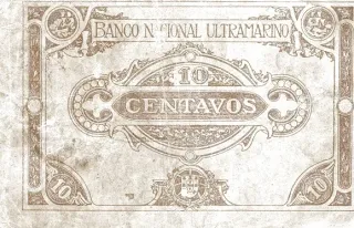 Angola 10 Centavos, 1920 reverse