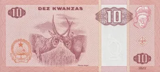 Angola 10 Kwanzas, 1999-2011 reverse