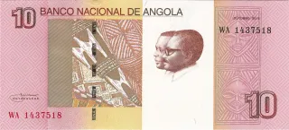 Angola 10 Kwanzas, 2012 obverse