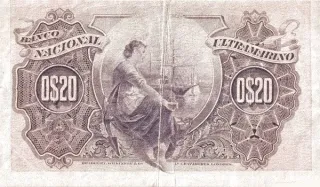 Angola 20 Centavos, 1914 reverse