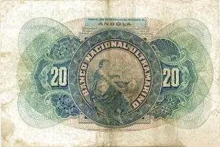 Angola 20 Escudos, 1921 reverse