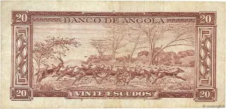 Angola 20 Escudos, 1956 reverse