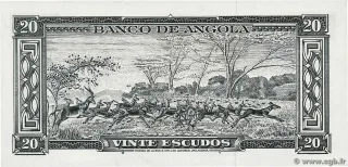 Angola 20 Escudos, 1962 reverse