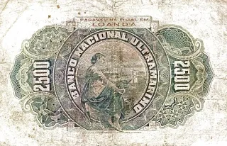 Angola 2.500 Réis, 1909 reverse