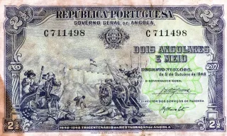 Angola 2 Angolares, 1948 obverse