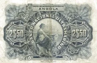 Angola 2 ½ Escudos, 1921 reverse
