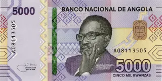 Angola 5.000 Kwanzas, 2020-2023 obverse