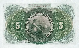 Angola 5.000 Réis, 1909 reverse