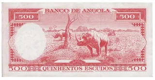 Angola 500 Escudos, 1962-1970 reverse
