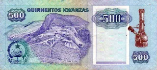 Angola 500 Kwanzas, 1991 reverse