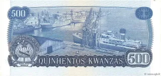 Angola 500 Kwanzas, 1979 reverse