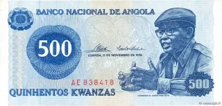 Angola 500 Kwanzas, 1976 obverse