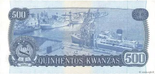 Angola 500 Kwanzas, 1976 reverse