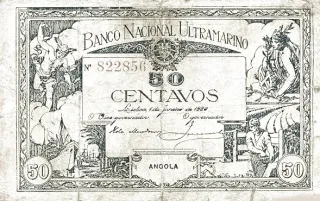Angola 50 Centavos, 1920 obverse