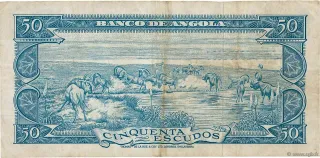 Angola 50 Escudos, 1962 reverse