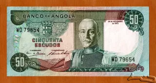 Angola 50 Escudos, 1972 obverse