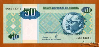 Angola 50 Kwanzas, 1999-2011 obverse