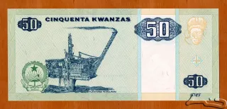 Angola 50 Kwanzas, 1999-2011 reverse