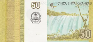 Angola 50 Kwanzas, 2012 reverse