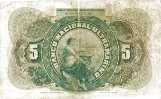 Angola 5 Escudos, 1921 reverse
