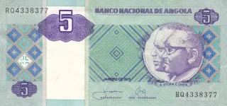 Angola 5 Kwanzas, 1999-2011 obverse