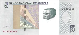 Angola 5 Kwanzas, 2012 obverse
