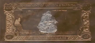 Antigua and Barbuda 100 Dollars, 1981 obverse