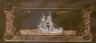 Antigua and Barbuda 100 Dollars, 1981 obverse