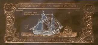 Antigua and Barbuda 100 Dollars, 1981 obverse