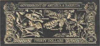 Antigua and Barbuda 30 Dollars, 1981 reverse